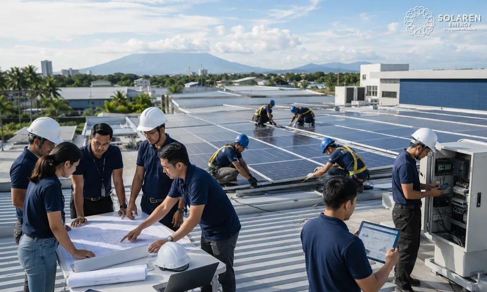 Why In-House Engineering Separates the Best Solar Companies in the Philippines from the Rest (Update May 2026) 1 commercial solar installation Philippines