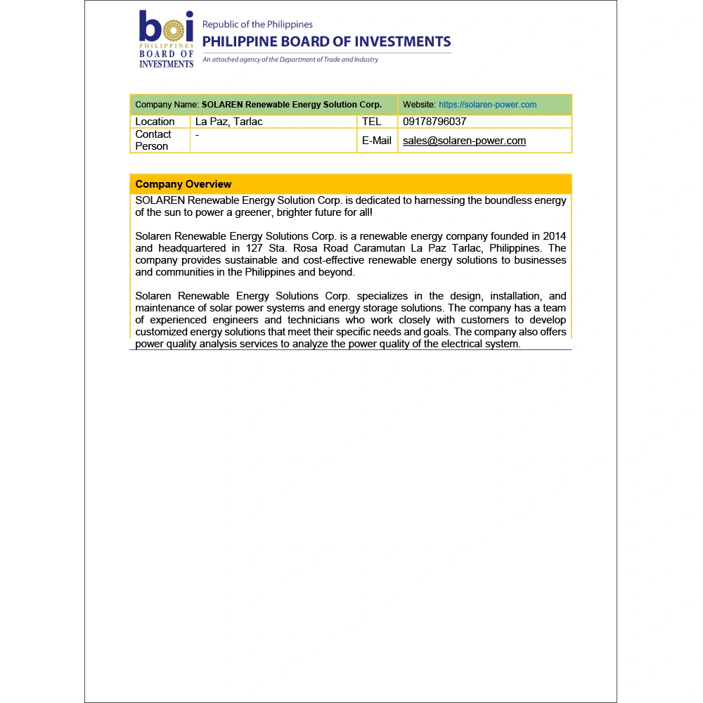 BOI-SOLAREN-Renewable-Energy-Solution-Corp