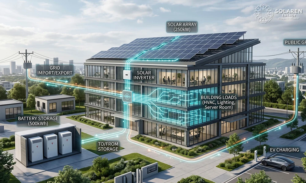 Hybrid Solar Systems for Commercial Buildings: When They Make Sense 4 Design Principles for a Commercial Hybrid System