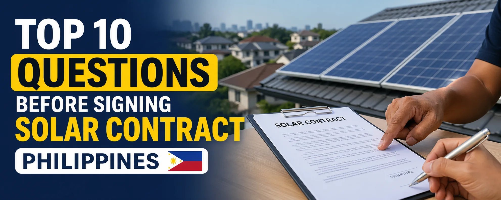 Top 10 Questions to Ask Before Signing a Solar Installation Contract in the Philippines 1 Top 10 Questions Before Signing Solar Contract Philippines
