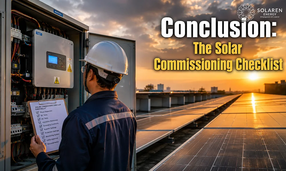 Conclusion: The Solar Commissioning Checklist