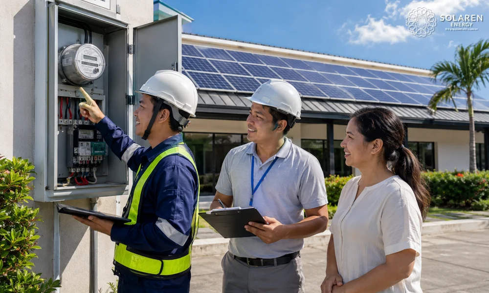 Utility coordination and net metering status