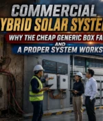 Commercial Hybrid Solar Systems: Why the Cheap Generic Box Fails and a Proper System Works