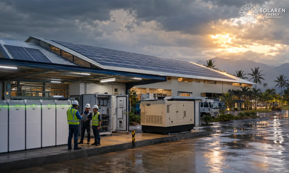 Commercial Hybrid Solar Systems: Why the Cheap Generic Box Fails and a Proper System Works 3 Hybrid Solar System